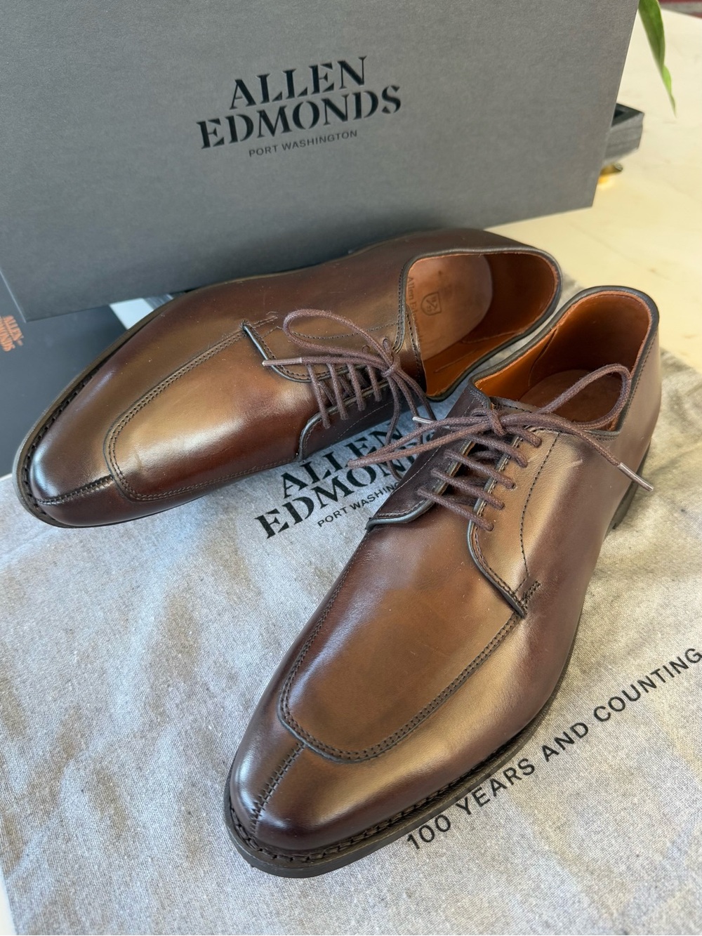 New Allen Edmonds Delray Men’s Leather Derby